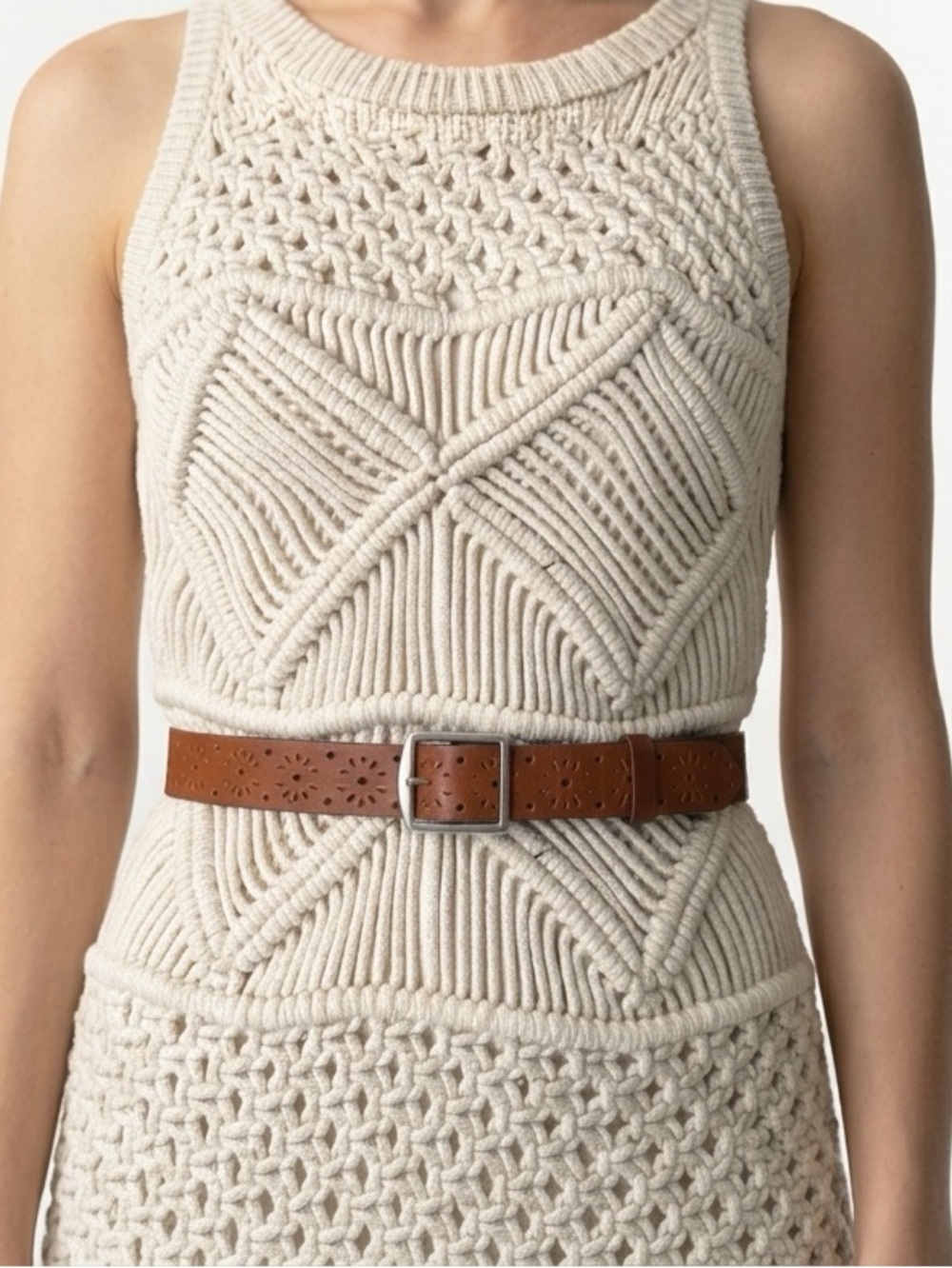 Leather belt